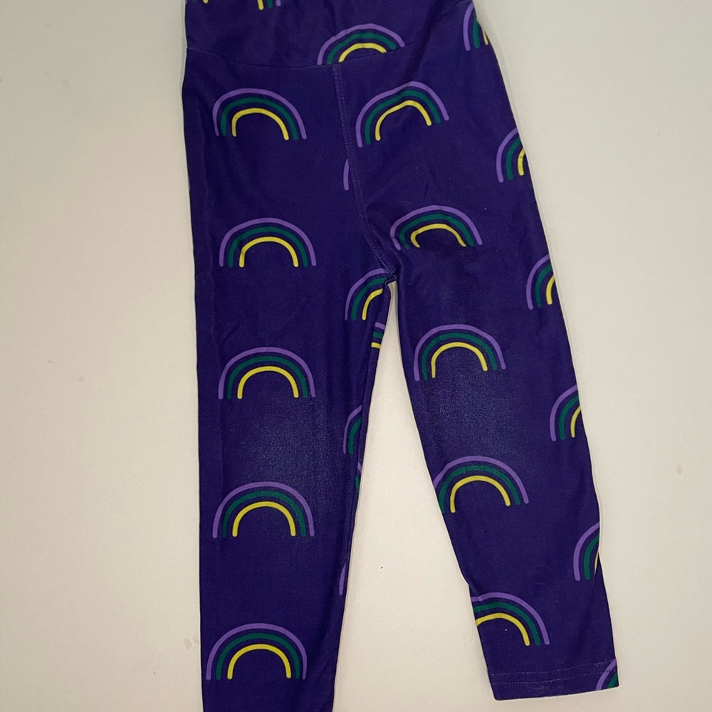 Purple Rainbow Kids Leggings